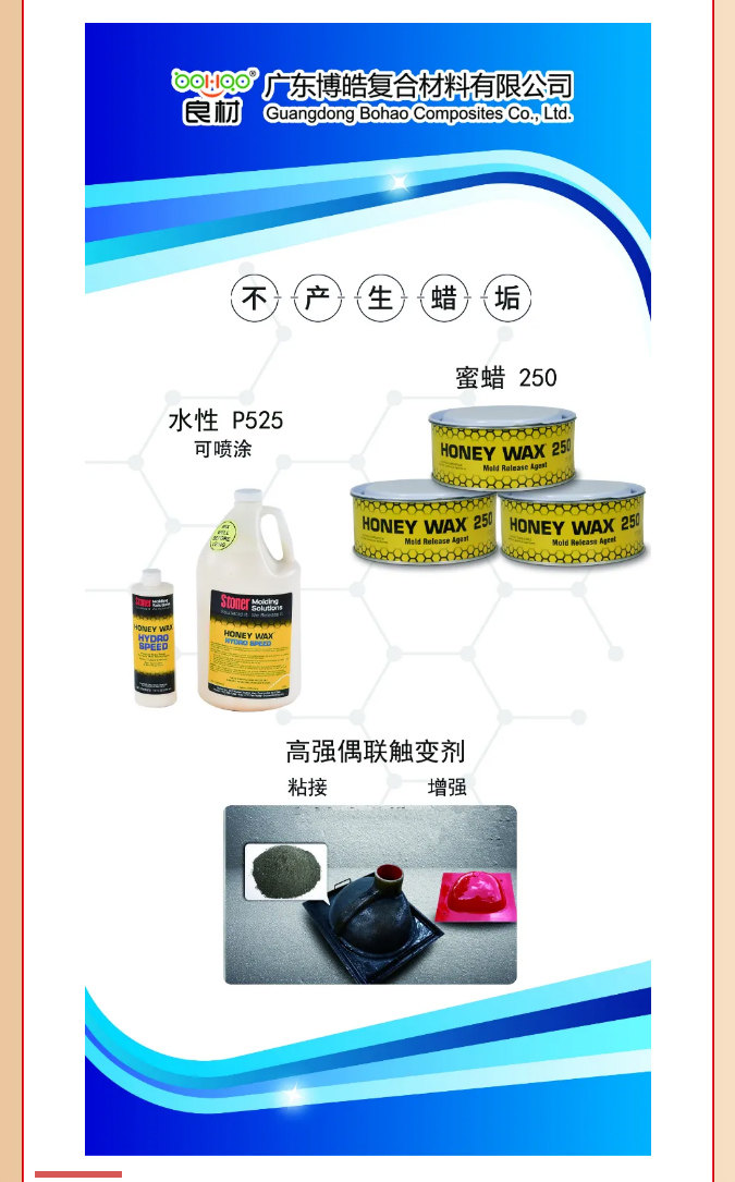 第26屆復材展廣東博皓熱推產品：美國Stoner脫模劑、高強偶聯觸變劑